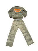 Bomber Jacket Cargo Pant Set