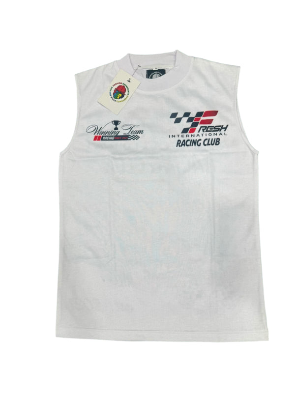 sleeveless racing t-shirt