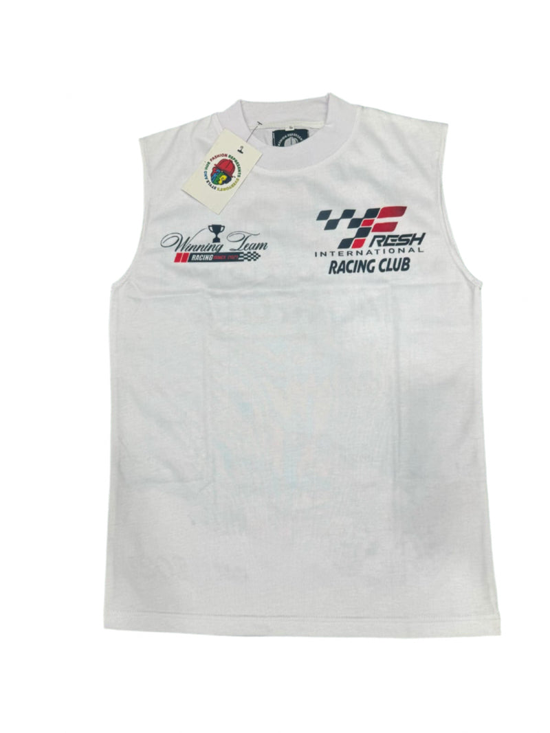 sleeveless racing t-shirt