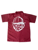 Button Short  Sets Front and Back Zipper Pockets