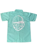 Button Short  Sets Front and Back Zipper Pockets