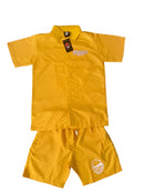 Button Short  Sets Front and Back Zipper Pockets